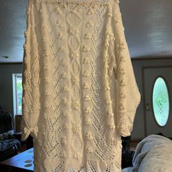 Plus Size Hand Knit Tunic Top