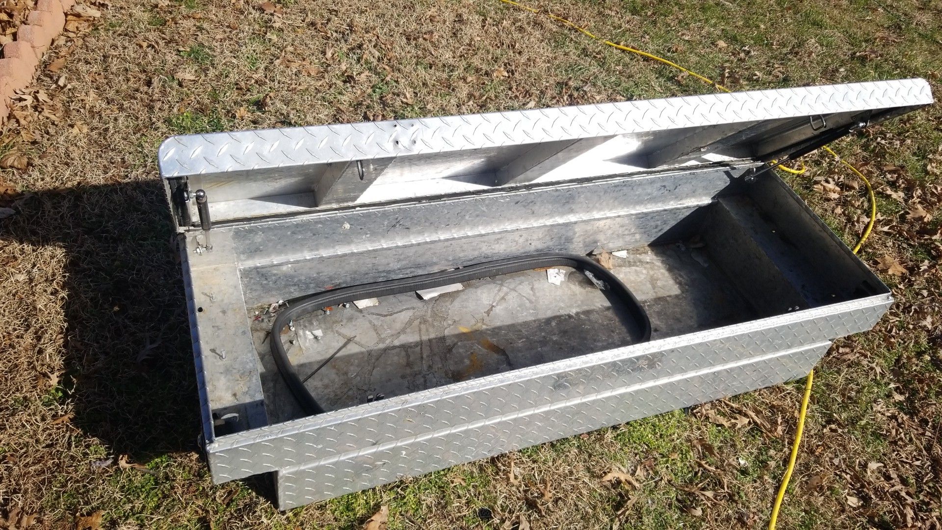 Aluminum tool box with key