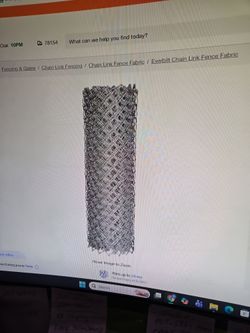 Free repurpose 30ft of chain link fence fabric