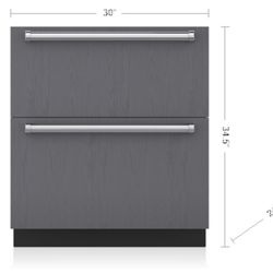 SubZero Refrigerator Freezer Drawers