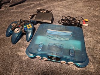 Nintendo Ice Blue 64 n64 video game console system