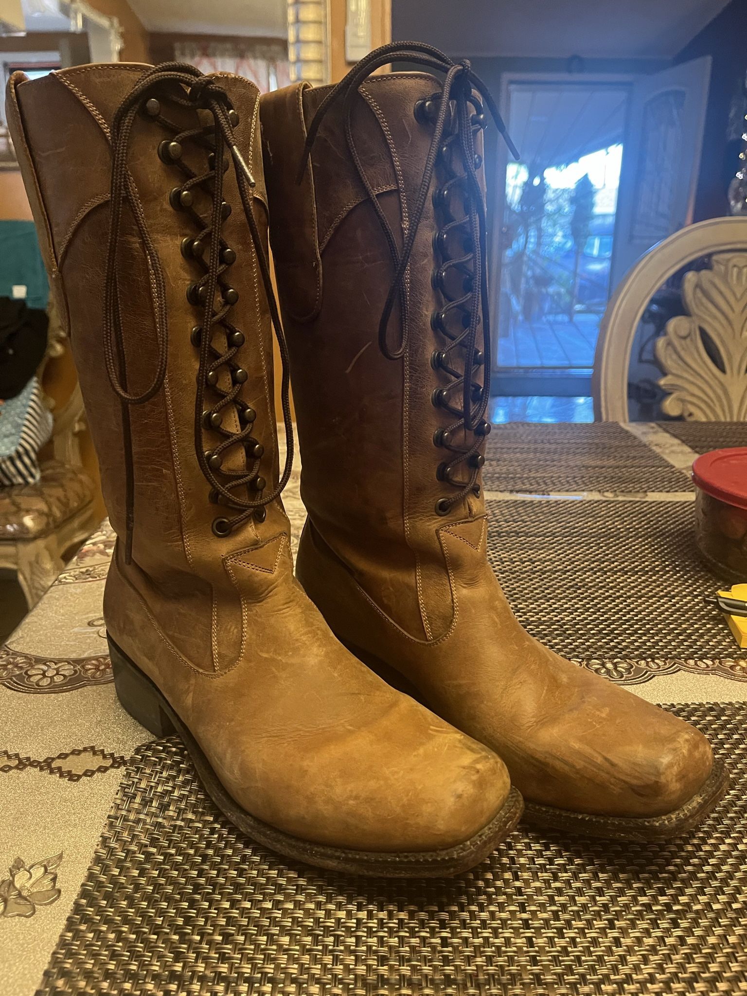 Corset lace up boots proudly hand made in good old Mexico 9