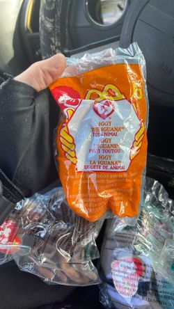 1993 McDonalds Teenie Beanie Baby Iggy The Iguana 