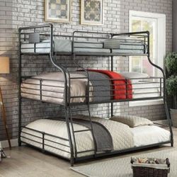 Brand New Metal Twin, Full, Queen Size Bunk Bed