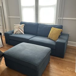 Sofa and Storage Ottoman