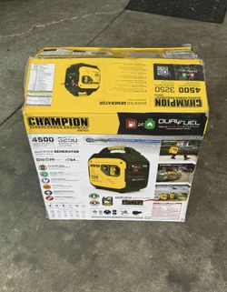 Champion Power Equipment 4500/3250-Watt Recoil Start Gasoline/Propane Powered Dual Fuel Inverter Gen