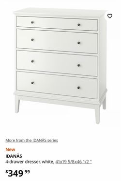 Ikea Idanas 4 Drawer Dresser -DELIVERY AVAILABLE