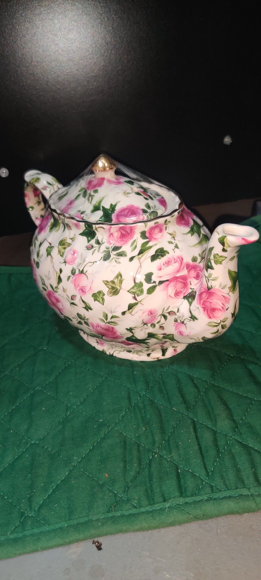 Arthur Wood Bone China Chintz Rose Teapot