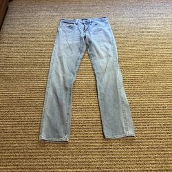 Levi Strauss 511 Black Label Mens Blue Straight Leg Denim Jean Pants Size 31X32