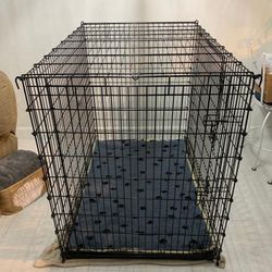 Frisco XX-Large Heavy Duty Double Door Wire Dog Crate, 54 inch