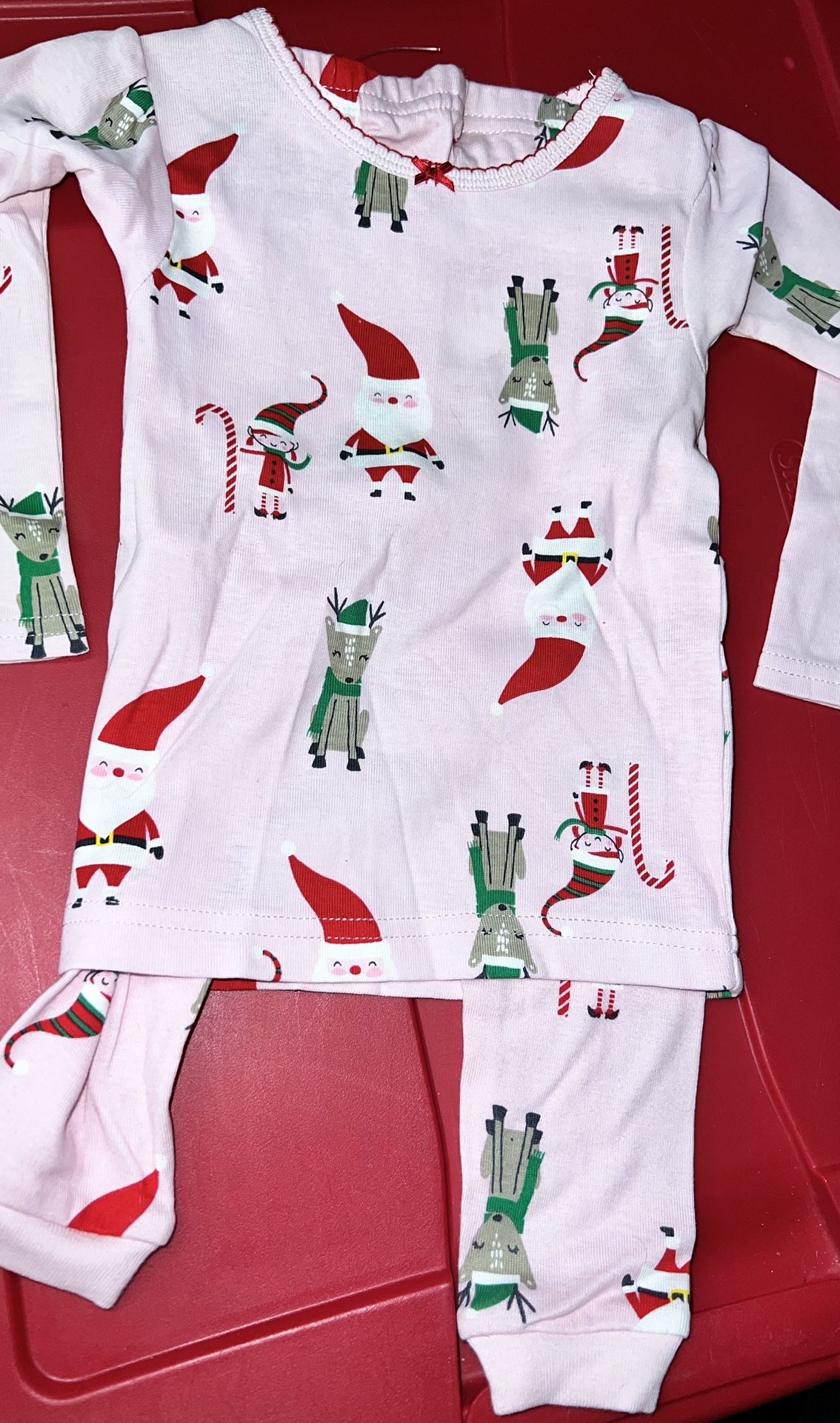 New 2pc Fitted Holiday Pjs. 12mos.