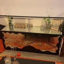 Full Length Glass Mirror Table 