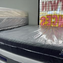 KING SIZE PURPLE RESTORE PLUS MATTRESS & BOX SPRINGS BED SET