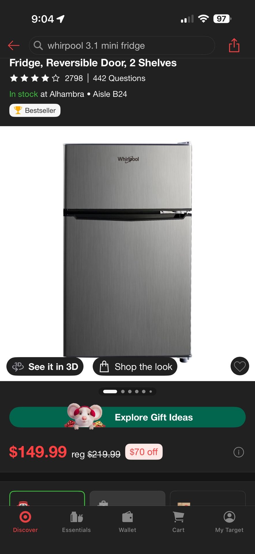 Whirlpool Mini Fridge