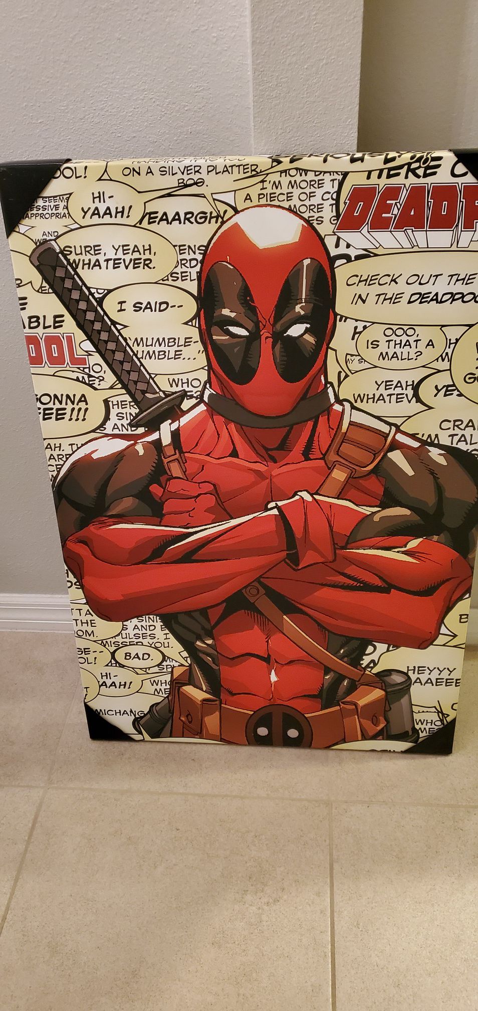 Deadpool Wall Art Canvas