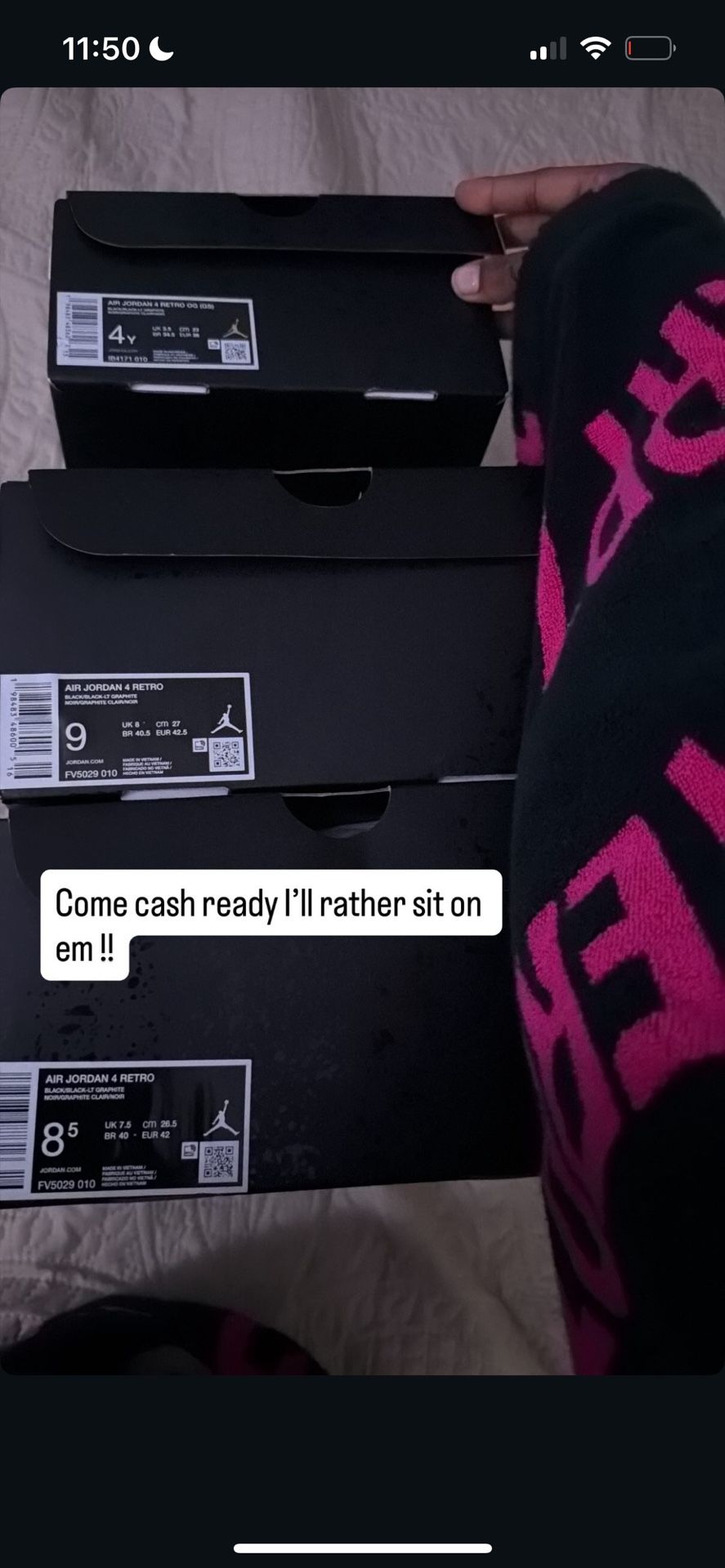 Black Cat 4s No Low Balls All Ds