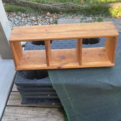 Solid Wood Wall Cubby / Shelf