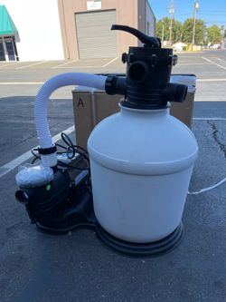 16” Sand Filter 15000 Gal 3/4hp Above-Ground Index Power Spa Pool Water Pump Kit 4-Way Valve Media Filter Pond System
