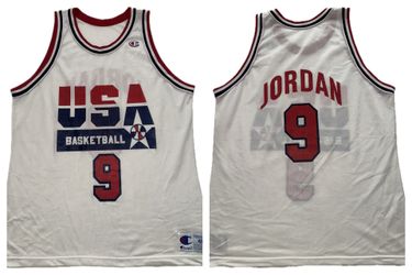 Michael Jordan #9 Team USA Champion Jersey 1992 Olympics Dream Team Mens 48 XL