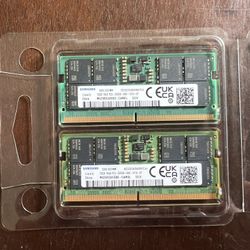 Samsung 32GB (16x2) DDR5 5600MHz 1Rx8 SODIMM Laptop memory