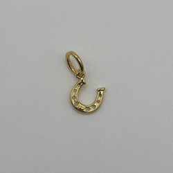PANDORA Lucky Horseshoe Dangle Charm 14k gold *FREE SHIPPING*