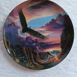 "Eagle Dance" Plate From Crestley Collection 