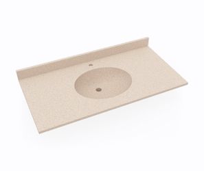 43 In Sink Swanstone Top Bermuda Sand Is the finish.