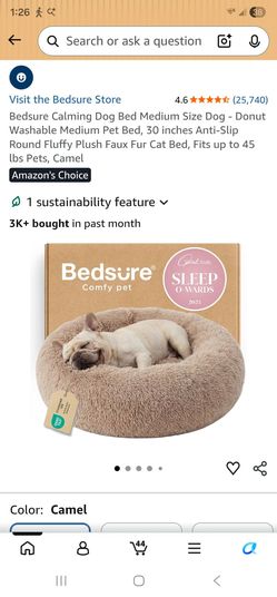 Calming dog bed medium