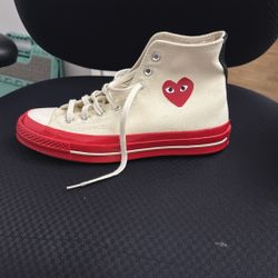 COMME DES GARCONS x Converse Men's PLAY Chuck 70 High-Top Sneakers