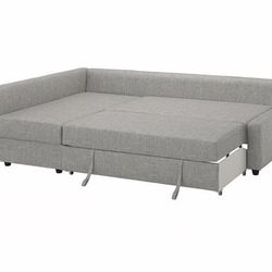 FRIHETEN Sleeper sectional,3 seat w/storage