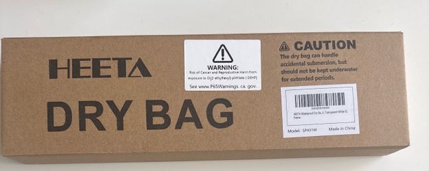 Brand New HEETA Waterproof Dry Bag 5L - Transparent White