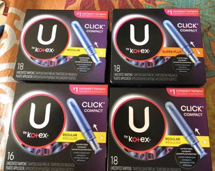 Kotex Tampons $3 each