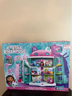 Gabby's Dollhouse 15-Piece Purrfect Dollhouse with Sounds new