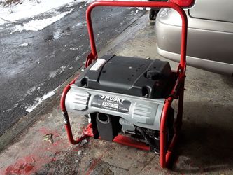 Husky 5000 Watt 6250 starting Watt, Subaru 287cc Generator. Used once during Sandy.