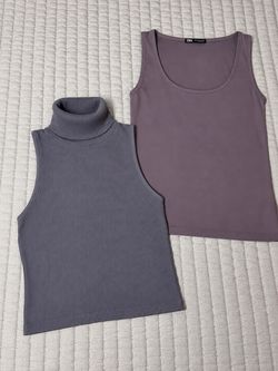 Purple Basic Tops