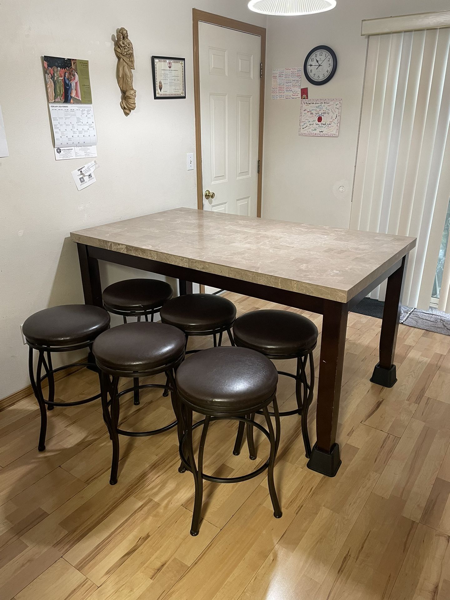 *REAL MARBLE* Table Dining Set