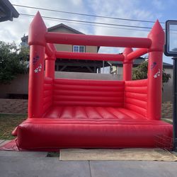 Red bounce house