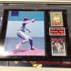 1994 Steve Carlton Philadelphia Phillies Framed Photo Plaque w/Card 💵  💳  💵  Cash and Card Accepted