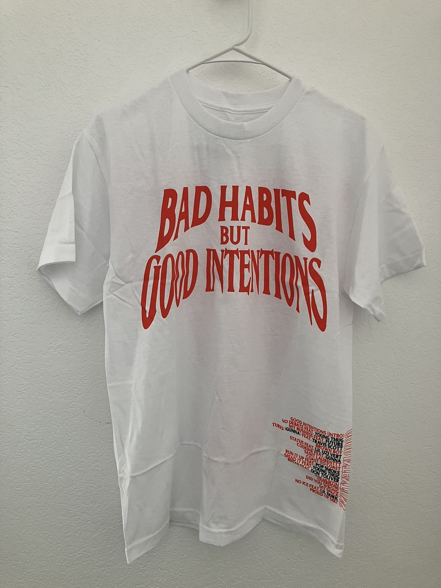Nav x Vlone Bad Habits Tee White