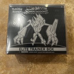 New Sealed Sun & Moon Burning Shadows Elite Traner Box