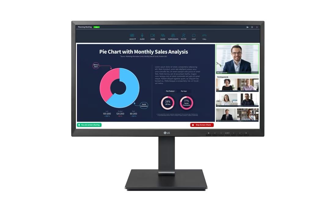 23.8” LG FHD 1920x1080 - Brand New Open Box