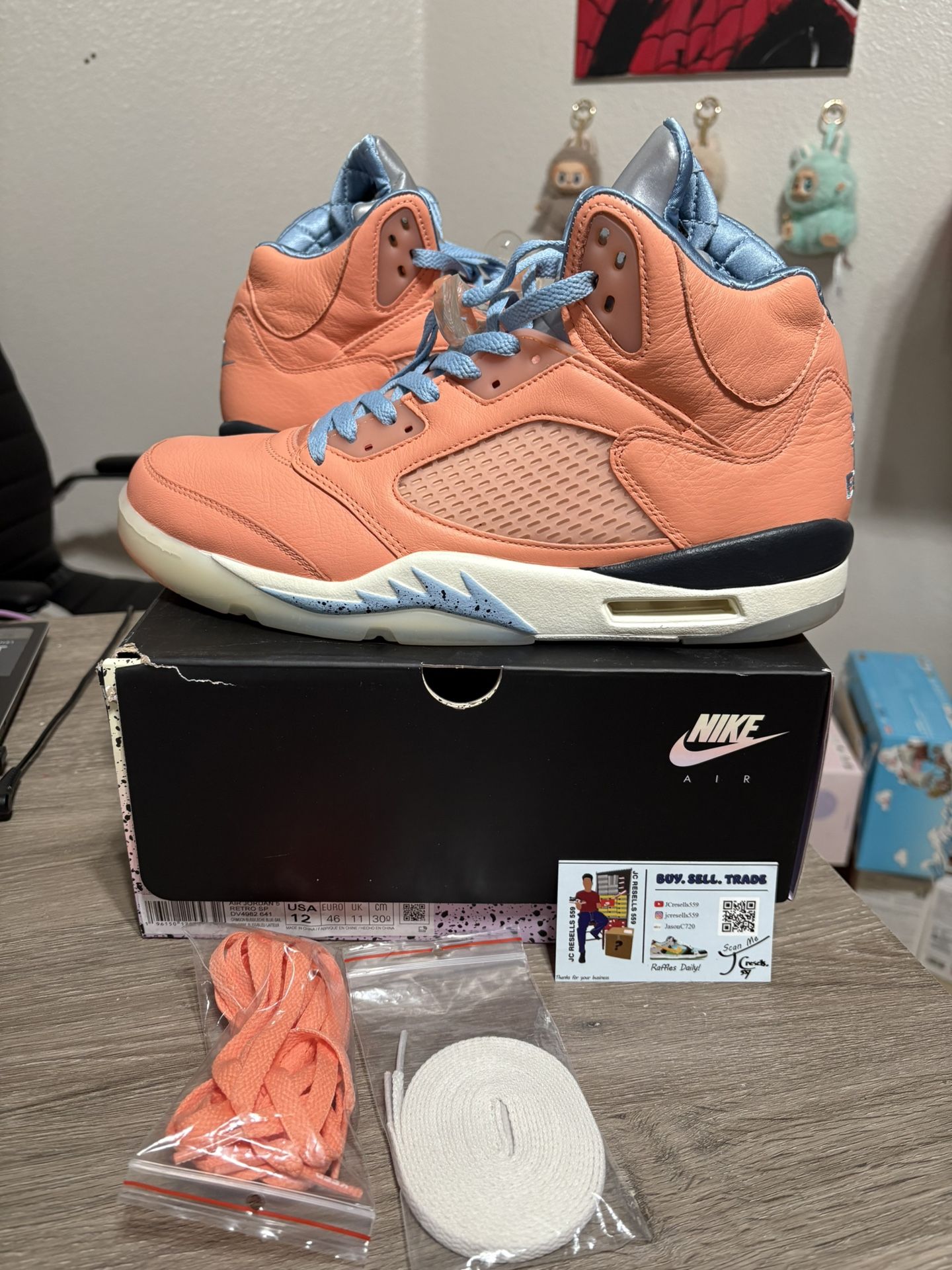 Size 12 - Air Jordan 5 Retro x DJ Khaled Mid We The Best Crimson Bliss