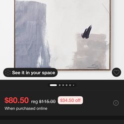 36x 36" Abstract Wall Art