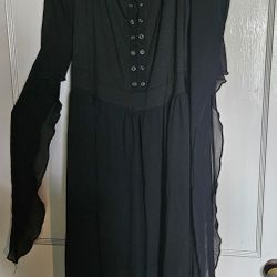 Black Shoulder Less Dress Size 2xl