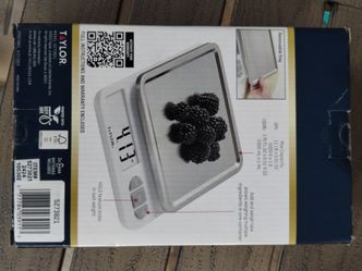 Digital kitchen scale stainless steel tray 11 lb $15