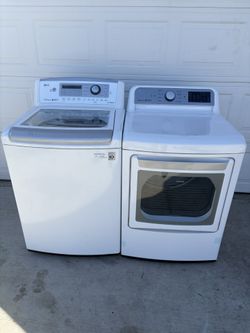 Lg Top Load Washer And Gas Dryer 
