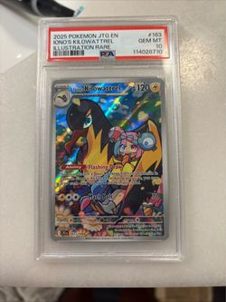 PSA 10 Iono’s Kilowattrel Illustration Rare #163 Journey Together Pokemon