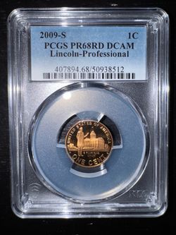 2009-S Lincoln Professional Life Cent PCGS PR68RD DCAM Proof Bicentennial