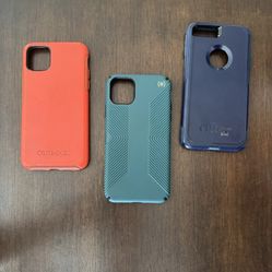 IPhone 11 Pro Max Cases  3 cases total (2 OtterBox, 1 Speck)  Used.