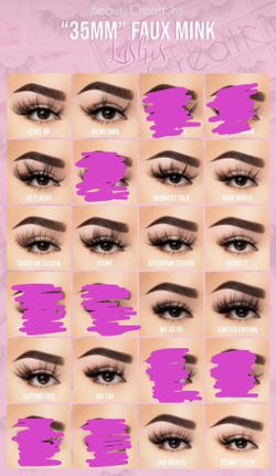 Beauty Creations Fauk Mink Lashes